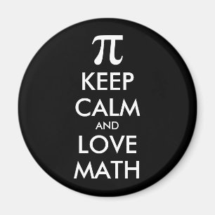 Anpassbare Internet-Meme BEHALTE CALM und LIEBE MA Magnet