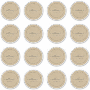 Anpassbare Kalligraphie Kraft 6,9 cm 2,72 Zoll Aufkleber