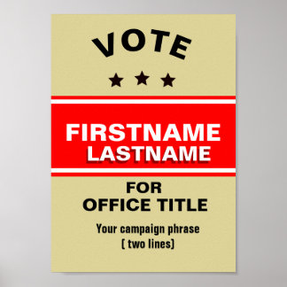 Anpassbare Kampagne Poster