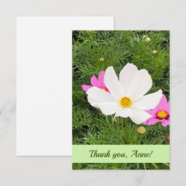 Anpassbare Karte mit rosa Blume