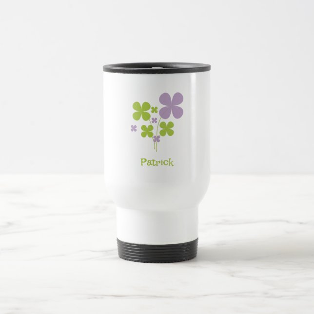 Anpassbare Kleeblatt-Tasse Reisebecher (Mittel)