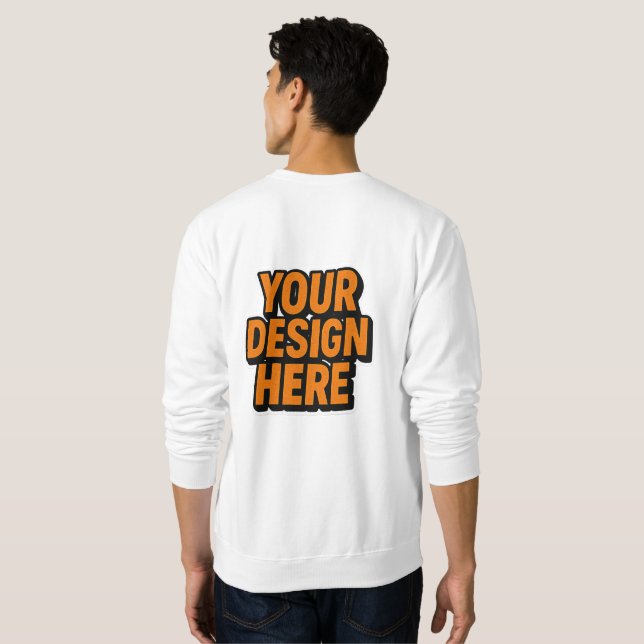 Anpassbare Kleidung | SIE HABEN HIER GESCHRIEBEN Sweatshirt (Schwarz voll)