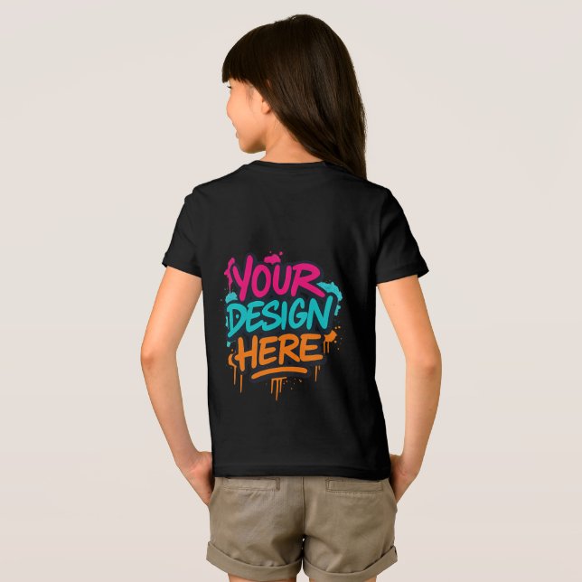 Anpassbare Kleidung | SIE HABEN HIER GESCHRIEBEN Tri-Blend Shirt (Rückseite voll)