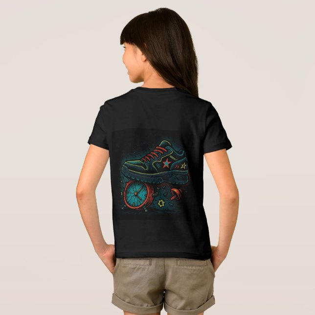 Anpassbare Kleidung | Zurück zur Schule Tri-Blend Shirt (Rückseite voll)