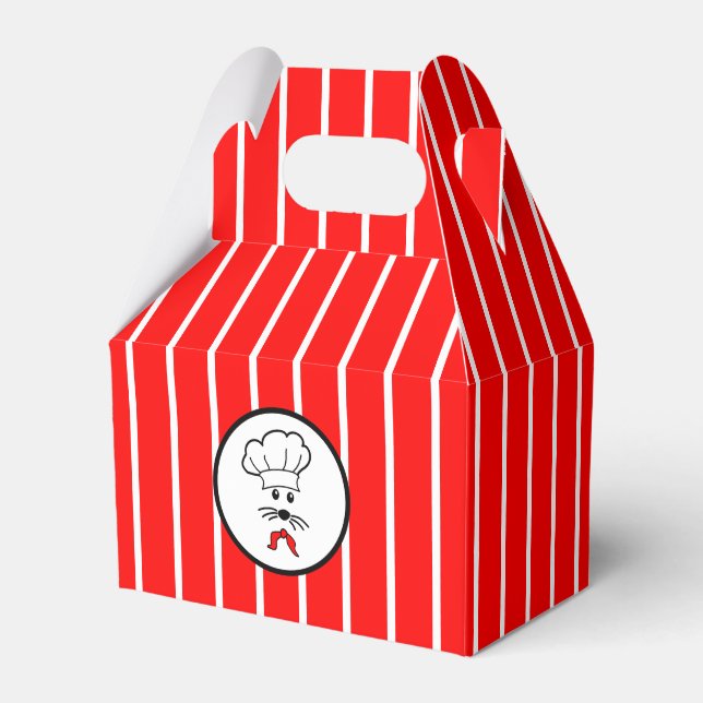 Anpassbare kleine Baker-Bevorzugung Geschenkschachtel (Vorderseite)