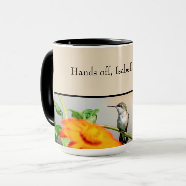 Anpassbare Kolibri Tasse (Vorderseite Links)