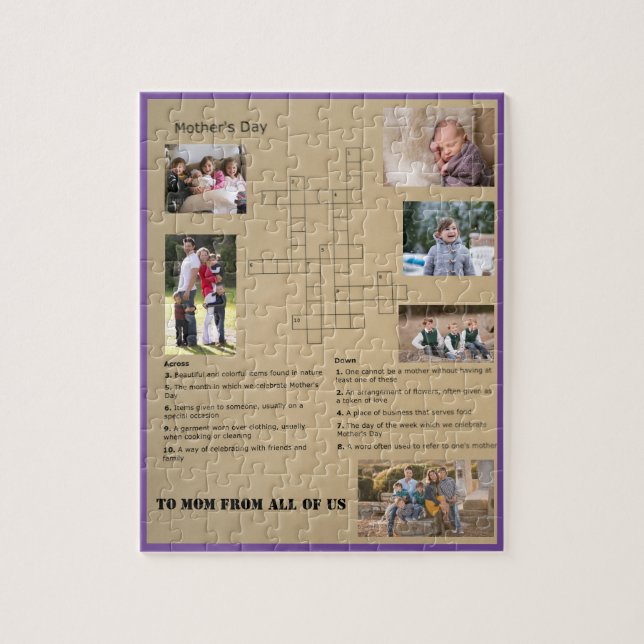 Anpassbare Kreuzworträtsel - Jigsaw Puzzle (Vertikal)