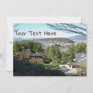 Anpassbare Kyoto & Ginkaku-ji Tempel, Japan Karte
