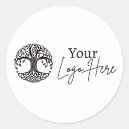Anpassbare Logo-Aufkleber Runder Aufkleber