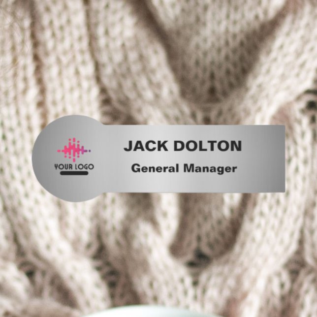 Anpassbare Logo-Namensmarke für Firmenmitarbeiter Namensschild (Von Creator hochgeladen)