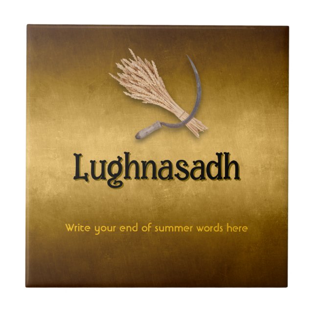 Anpassbare Lughnasadh Keramik Tile Fliese (Vorderseite)