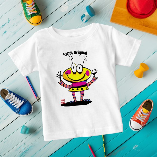 Anpassbare lustige Alien Kids T - Shirt (Von Creator hochgeladen)