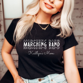 Anpassbare Mama der Marching-Band T-Shirt