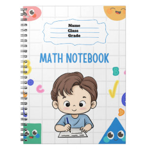 Anpassbare Mathematik-Notebooks für Schulen Notizblock