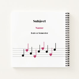 Anpassbare Melodie der Liebe (Fusion) Notizbuch