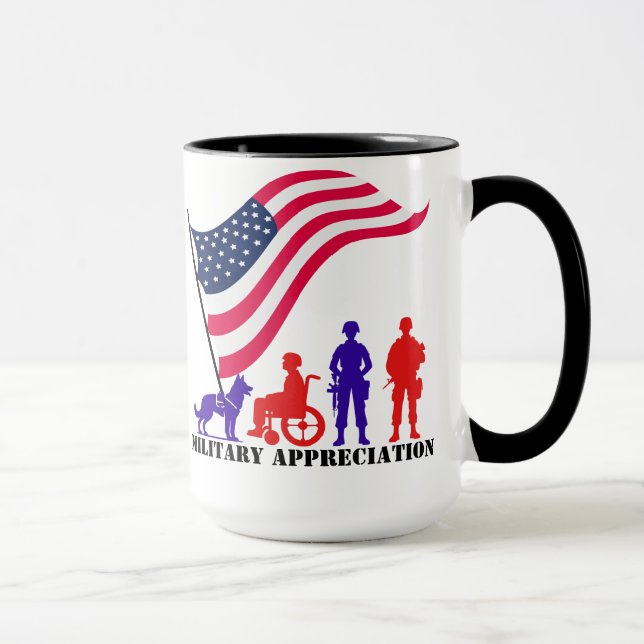 Anpassbare militärische Aufwertung Tasse (Rechts)