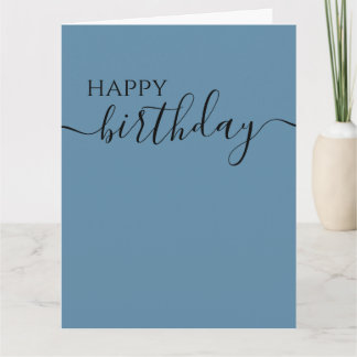 Anpassbare minimalistische Kalligrafie Alles Gute Karte