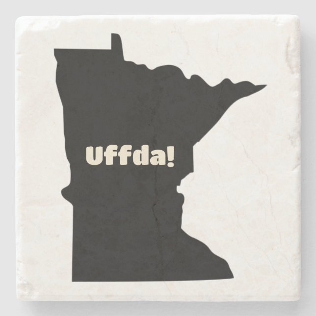 Anpassbare Minnesota Steinuntersetzer (Vorderseite)