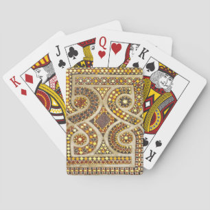 Anpassbare mittelalterliche Mosaiken Spielkarten