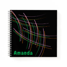 Anpassbare moderne Spiral-Notebook (8,5 x 8,5 Zoll