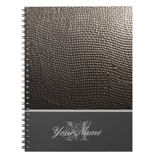 Anpassbare Monogram mit elegantem Grunge! Notizblock (Vorderseite)