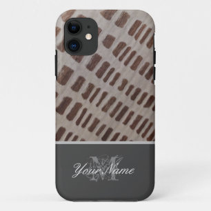 Anpassbare Monogram mit Holzgrunge! Case-Mate iPhone Hülle