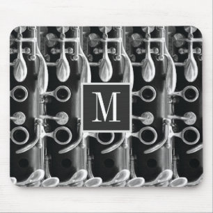 Anpassbare Monogramm-Klarinette Mousepad