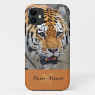 Anpassbare Monogramm mit einem majestätischen Tige Case-Mate iPhone Hülle
