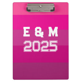 "Anpassbare Monogramm und Jahre Klemmbrett