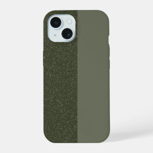 Anpassbare Moosgrüne Noise iPhone 15-Hülle 15 Hülle