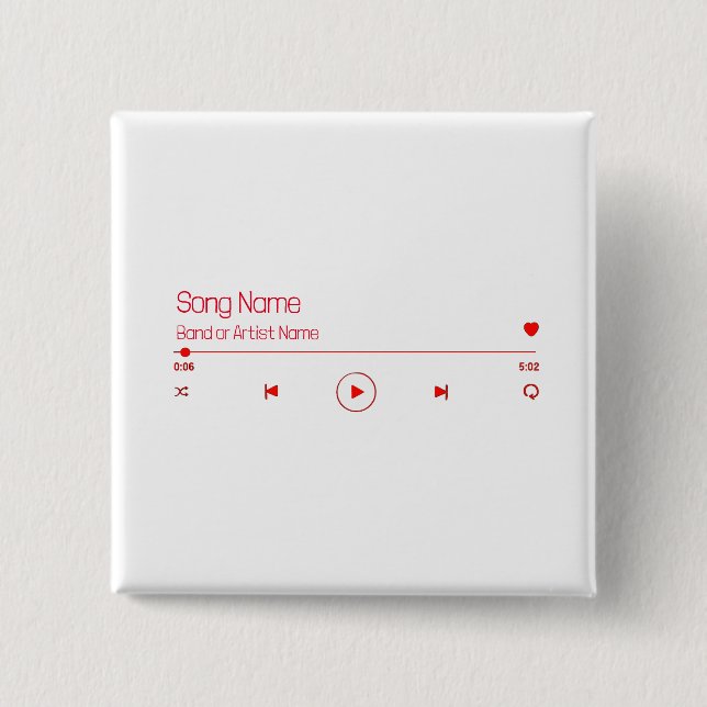 Anpassbare Musik Button (Vorderseite)