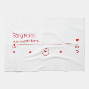Anpassbare Musik Geschirrtuch
