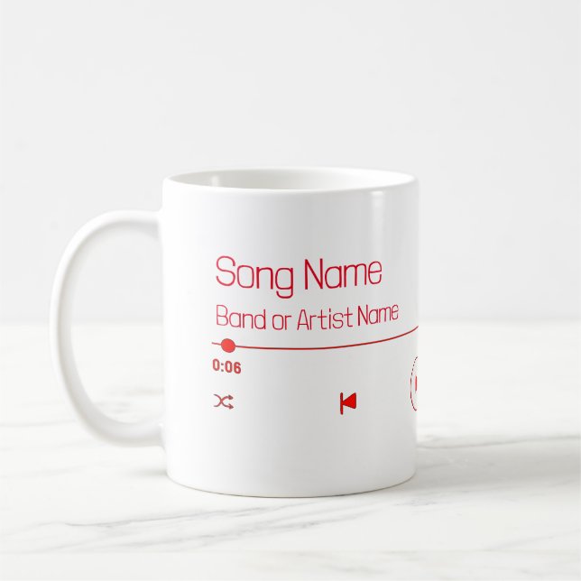 Anpassbare Musik Kaffeetasse (Links)