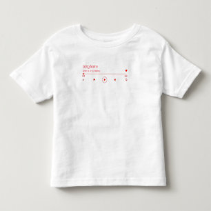 Anpassbare Musik Kleinkind T-shirt