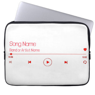Anpassbare Musik Laptopschutzhülle