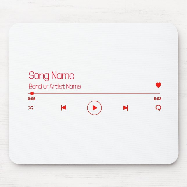 Anpassbare Musik Mousepad (Vorne)