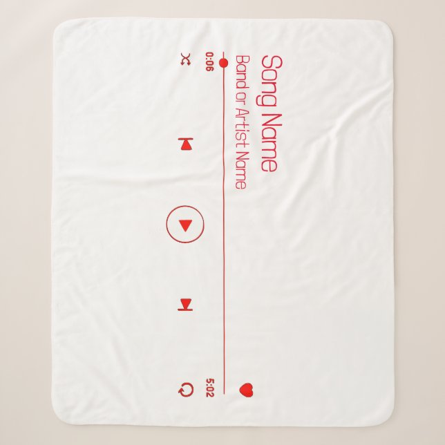 Anpassbare Musik Sherpadecke (Vorderseite)