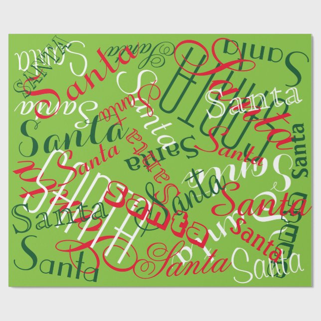 Anpassbare Namen Geschenkpapier (Flach)