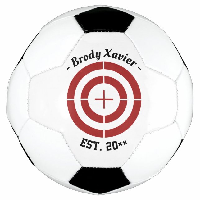 Anpassbare NamensTarget-Übungssoccerball Fußball (Vorderseite)