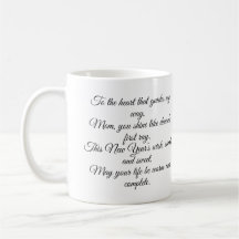 Anpassbare neue Jahr-Tasse für Mama