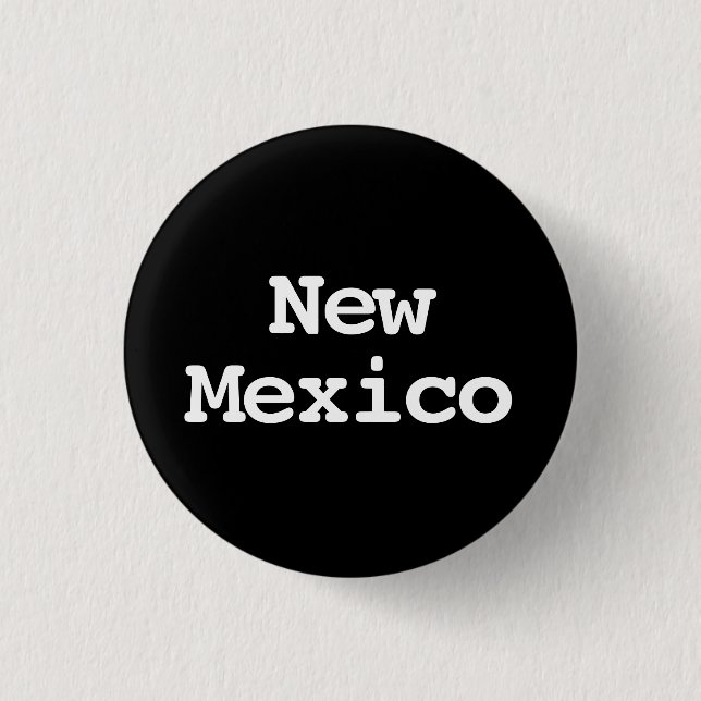 Anpassbare New Mexico-Typografie 2 Button (Vorderseite)