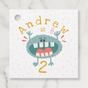 Anpassbare Niedliche Aquamarine Monster Geschenkanhänger