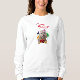 Anpassbare Niedliche Britische Bulldog Yappy Weihn Sweatshirt