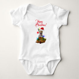 Anpassbare Niedliche Chihuahua Dog Yappy Weihnacht Baby Strampler