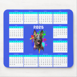 Anpassbare Niedliche Malinois-Dog-Kalender Mousepad