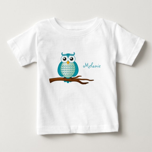 Anpassbare Niedliche Wasserschale Baby T-shirt (Vorderseite)
