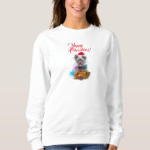 Anpassbare Niedliche Yorkie Dog Yappy Weihnachten