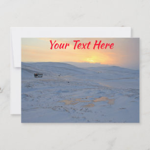 Anpassbare norwegische Winterkarte