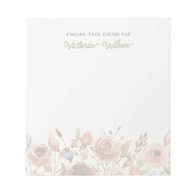 Anpassbare Notepad-Vorlage Notizblock (Vorderseite)