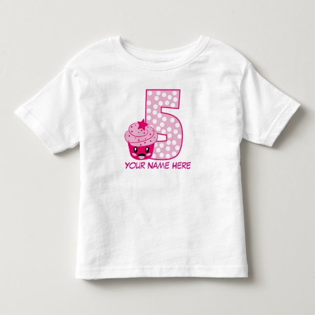 Anpassbare Nummer 5 T - Shirt (Vorderseite)